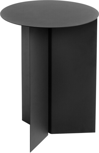 Hay - Slit Table Round High Black Sidebord Svart Metall