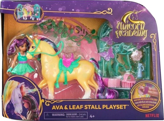 Unicorn Academy Ava & Leaf Stall Lekesett med 15 deler
