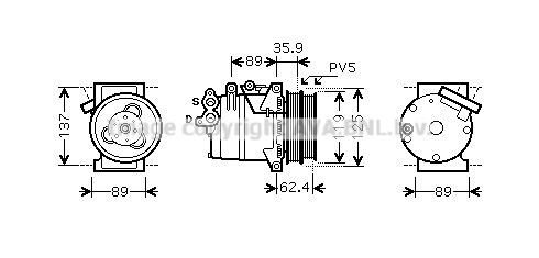 AC kompressor AVA Clever Choice FDAK433