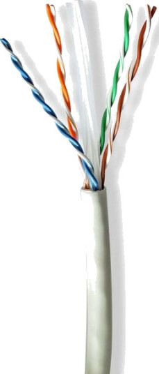 Nedis CAT6a Nettverkskabel 100 m U/UTP Grå Rund LSZH