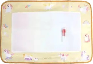 Filibabba Water Drawing Mat – Unicorn Shores   Yellow   2268 x 27