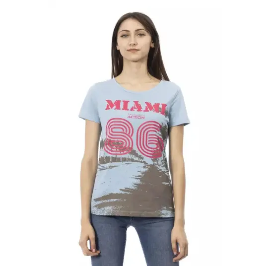 Trussardi Dame Topper Blå XL,