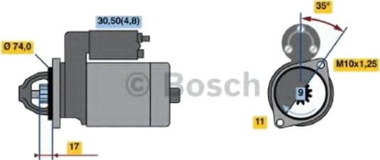 BOSCH 0 986 021 560 Starter BOSCH 0 986 021 560 Starter