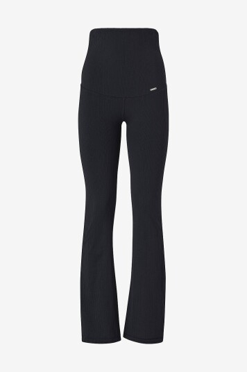 Aim'n - Graviditetsstrømpebukser Ribbed Seamless Flare Maternity Tights - Svart