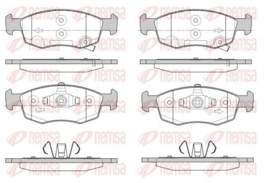 Bremseklosser REMSA 0172.34 Bremseklosser REMSA 0172.34