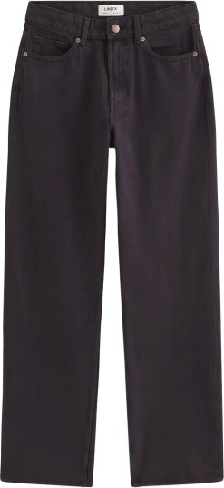 Lindex Straight Jeans With High Waist Purple 36