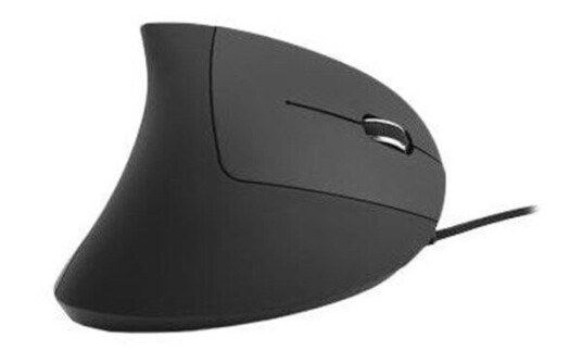 Mediarange Ergonomisk Kablet Mus 6 Knapper Optisk Svart