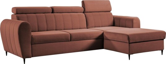 Hoffman Sofa med Sjeselong 3 seter Kobber Hoffman Sofa med Sjeselong 3 seter Kobber
