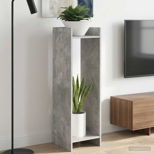 vidaXL Planteholder 2 pcs BetongGrå 30 x 30 x 100 cm Konstruert tre