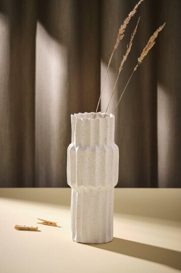 Jotex PILAR EARTH vase - stor Naturhvit 1562699-01-0 1596487-01-0