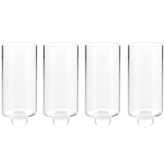 Born in Sweden Minivase 4-pack til Stumpastaken - Transparent Glass