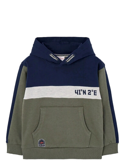 Boboli Fleece With Hood Sweatshirt Green 104 Boboli Fleece With Hood Sweatshirt Green 104