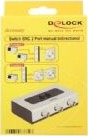 Delock Switch Bnc 2 Port Manual Bidirectional - Videosvitsj - 2 X Komposittvideo - Stasjonær