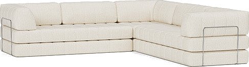 CozyPad Hjørnesofa med armlener B 6002597