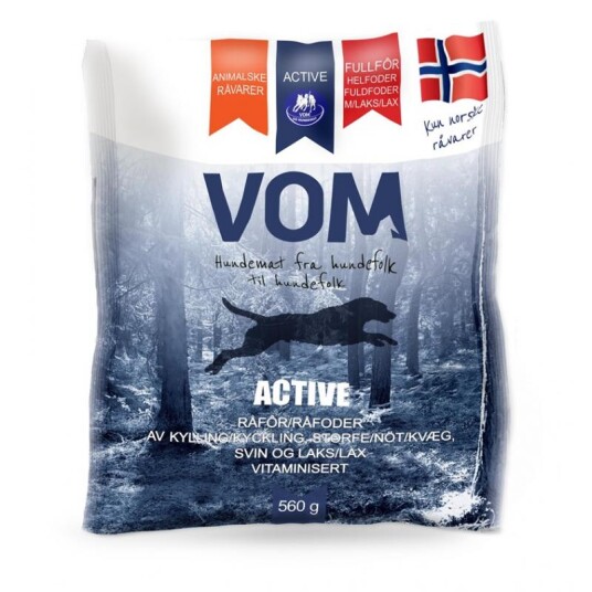 Vom Kjøttboller Active Fullfôr Med Laks Pose 560 Gram   OneSize/   OneSize