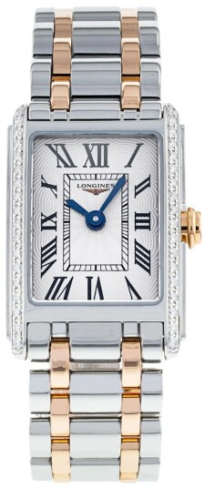 Longines Dameklokke L5.258.5.79.7 DolceVita Beige/18 karat rosé gull