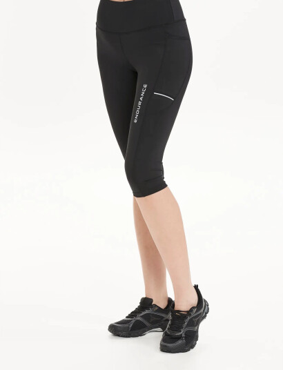 Endurance Energy V2 W 3/4 Tights - Black - 36