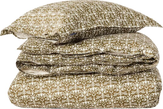 Ornament Sengesett 220x220 + 50x60x2 cm Oliven / Hvit Ornament Sengesett 220x220 + 50x60x2 cm Oliven / Hvit
