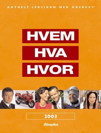 Hvem hva hvor 2003, Veldig pen bok / som ny