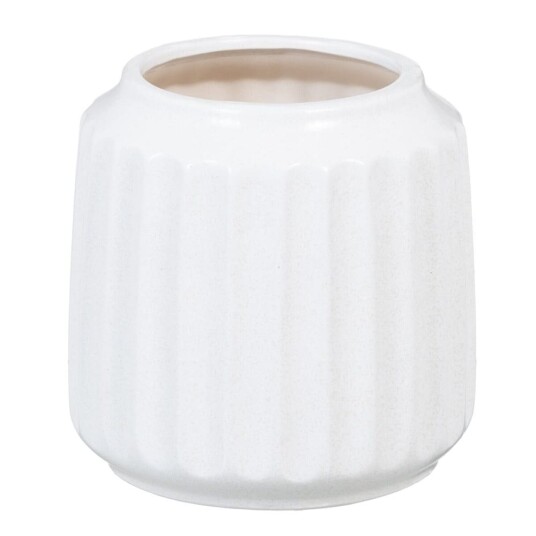 Bigbuy Home Vase Keramikk 16 X 16 X 16 Cm Hvit