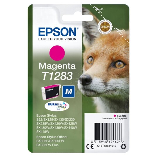 Epson Originale Blekkpatroner Epson C13t12834022 Rød Magenta Epson Originale Blekkpatroner Epson C13t12834022 Rød Magenta