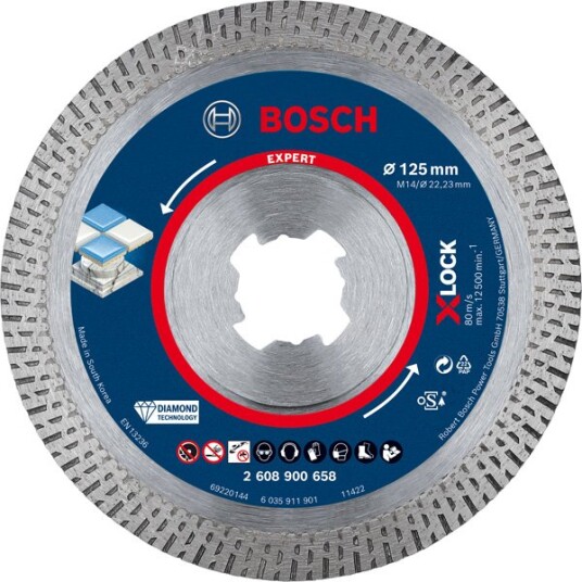 Bosch Expert Hardceramic 125 mm Diamantskjæreplate for Keramisk og Hard Stein Bosch Expert Hardceramic 125 mm Diamantskjæreplate for Keramisk og Hard Stein