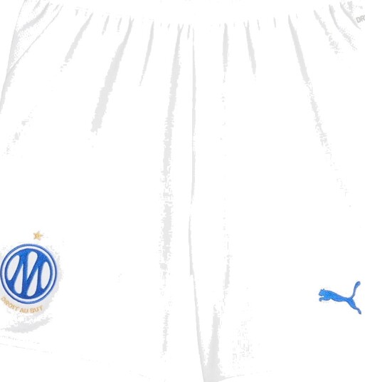 Puma Fotballshorts - Marseille 26/27 - Puma White/Team Royal - Puma - 8 år (128) - Shorts - Hvit