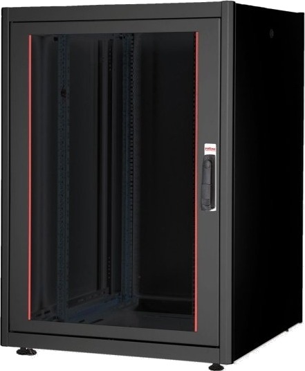 Roline 26.21.0202 Frittstående Hylle 22U 600 Kg Rack Skinner Justerbare Bein 62 Kg
