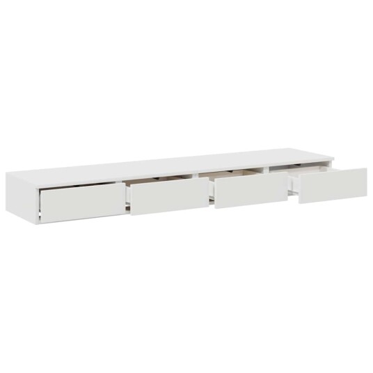 Nattbord Hvit 160x36,5x16,5 cm Laget av konstruert tre Nattbord Hvit 160x36,5x16,5 cm Laget av konstruert tre