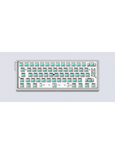 Wooting 60HE v2 ISO Non Split Aluminum Uten numpad ISO Slv Wooting 60HE v2 ISO Non Split Aluminum Uten numpad ISO Slv