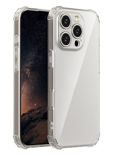 Anti Shock 1,5 mm Case for iPhone 16 Transparent