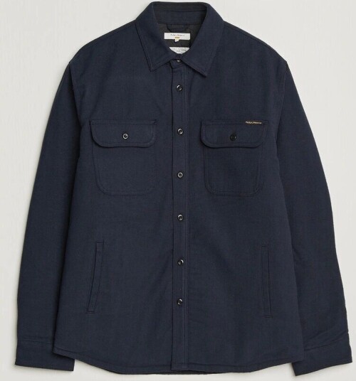 Nudie Jeans Glenn Padded Overshirt Blueberry