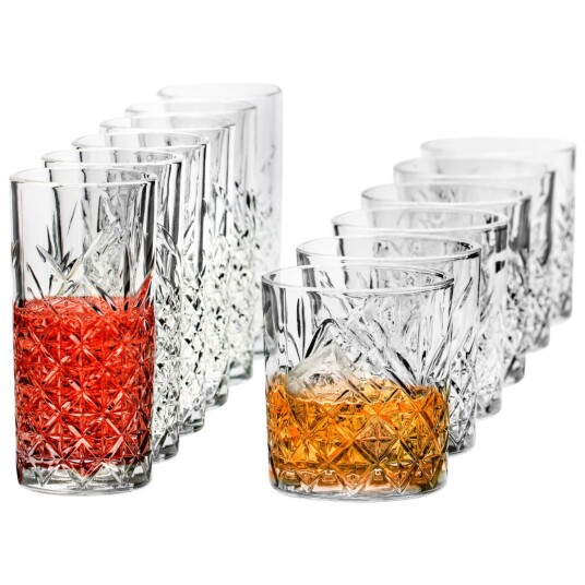 Pasabahçe Glassett Timeless 12 deler; 35.5cl, 8.6x9.6 cm (ØxH); Transparent