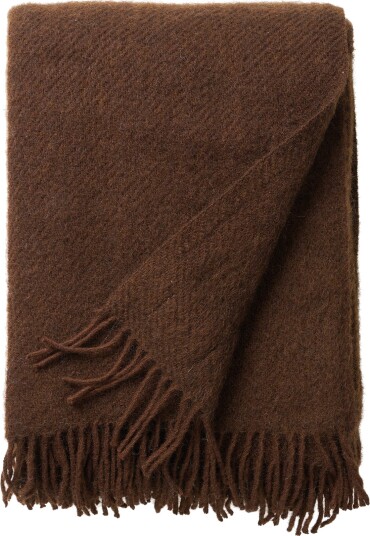 Klippan Yllefabrik Gotland ullpledd 130x200 cm Brown Klippan Yllefabrik Gotland ullpledd 130x200 cm Brown