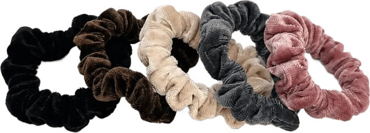 Pipol"s Bazaar Velvet Scrunchy 5 Pcs Warm Mix Multi/patterned ONE SIZE Pipol"s Bazaar Velvet Scrunchy 5 Pcs Warm Mix Multi/patterned ONE SIZE