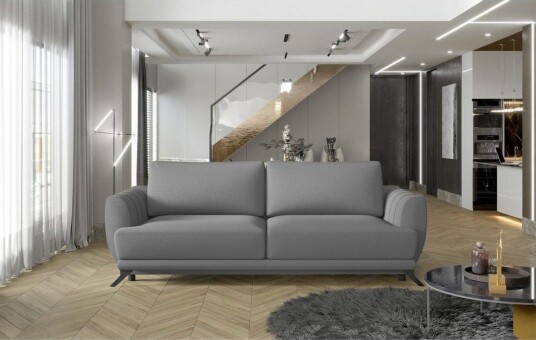 Sofa Eltap Megis 242x95x90 cm Solar 80 Lys grå