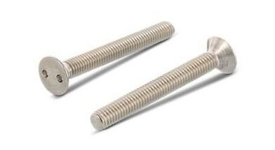 Schäfer & Peters 910326  25 Sikkerhetsskrue med tohullsdrift forsenket hode M6 M6 x 25 mm 100-pakning Innfesting