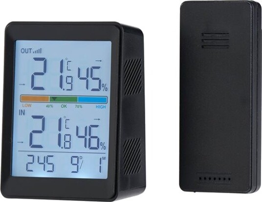 Trådløst termometer med ekstern sensor og digitalt display Trådløst termometer med ekstern sensor og digitalt display