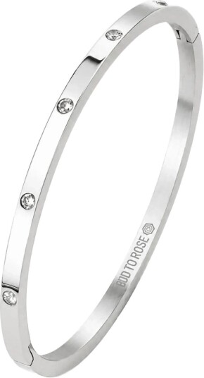 Bud To Rose Celebrate Bracelet Gold   Silver   ONE SIZE