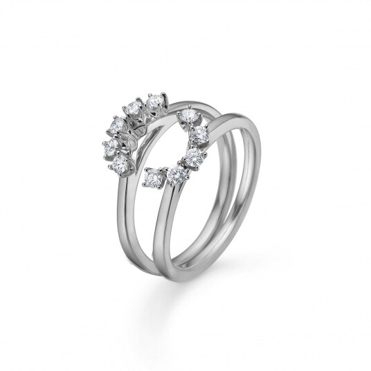 Mads Z Crown Tiara Ring 14 kt. Hvittgull 0,40 ct. 1641940-54 - Dame - White gold Mads Z Crown Tiara Ring 14 kt. Hvittgull 0,40 ct. 1641940-54 - Dame - White gold