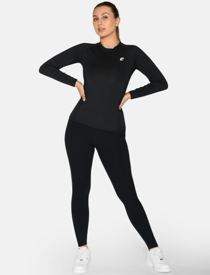 ZEBDIA Women L/S Baselayer - Black - XS