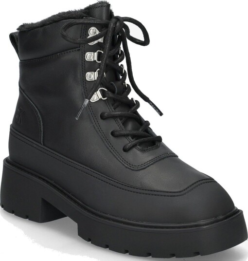 Calvin Klein Chunky Hiking Lup Boot Lth Wl Em   TRIPLE BLACK   36 x 36