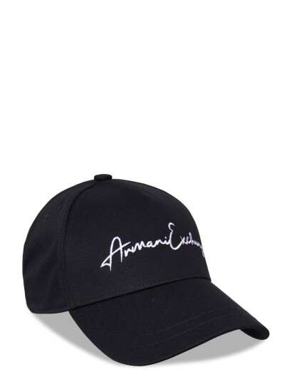Armani Exchange Baseball Hat Black ONE SIZE Armani Exchange Baseball Hat Black ONE SIZE