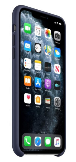 Apple Silikon Mobildeksel Midnattsblå for iPhone 11 Pro Max