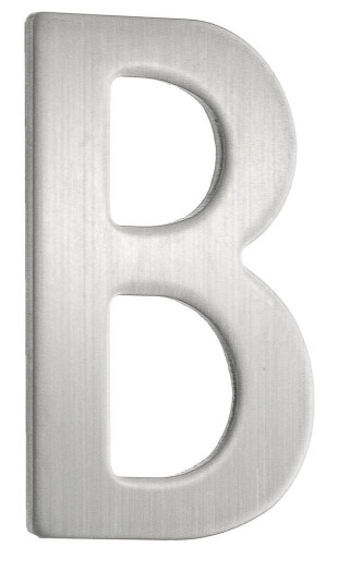 Beslagsboden Rustfri Postkassebokstav Børstet Stål / B