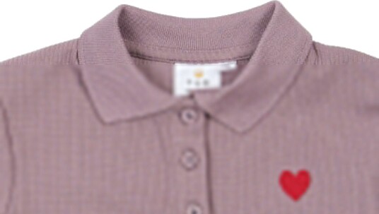 The New Tnvarena L_S Rib Polo Purple 158/164
