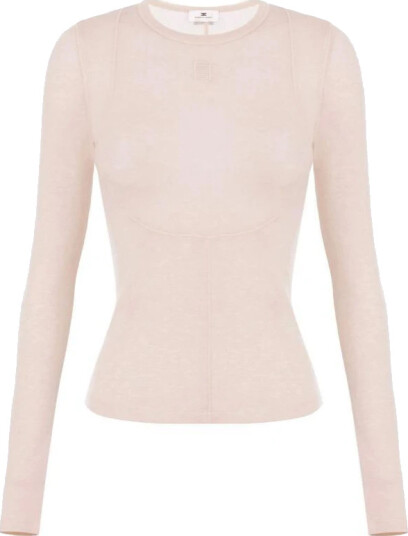 Elisabetta Franchi Dame Topper Beige XS,