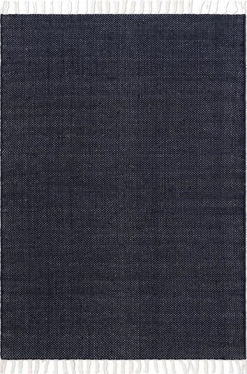 Garnteppe Line - 200x300 cm, Marineblå