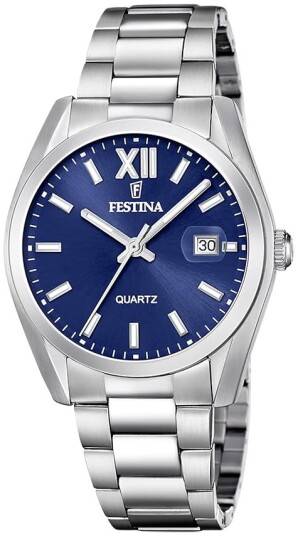 Festina Herreklokke F20707 7 Classic Blå/Stål Ø40 mm Festina Herreklokke F20707 7 Classic Blå/Stål Ø40 mm