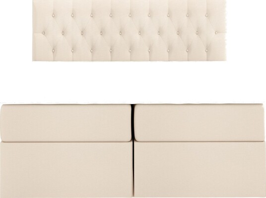 Boxy Box Bed 160x200 cm - Beige Boxy Box Bed 160x200 cm - Beige